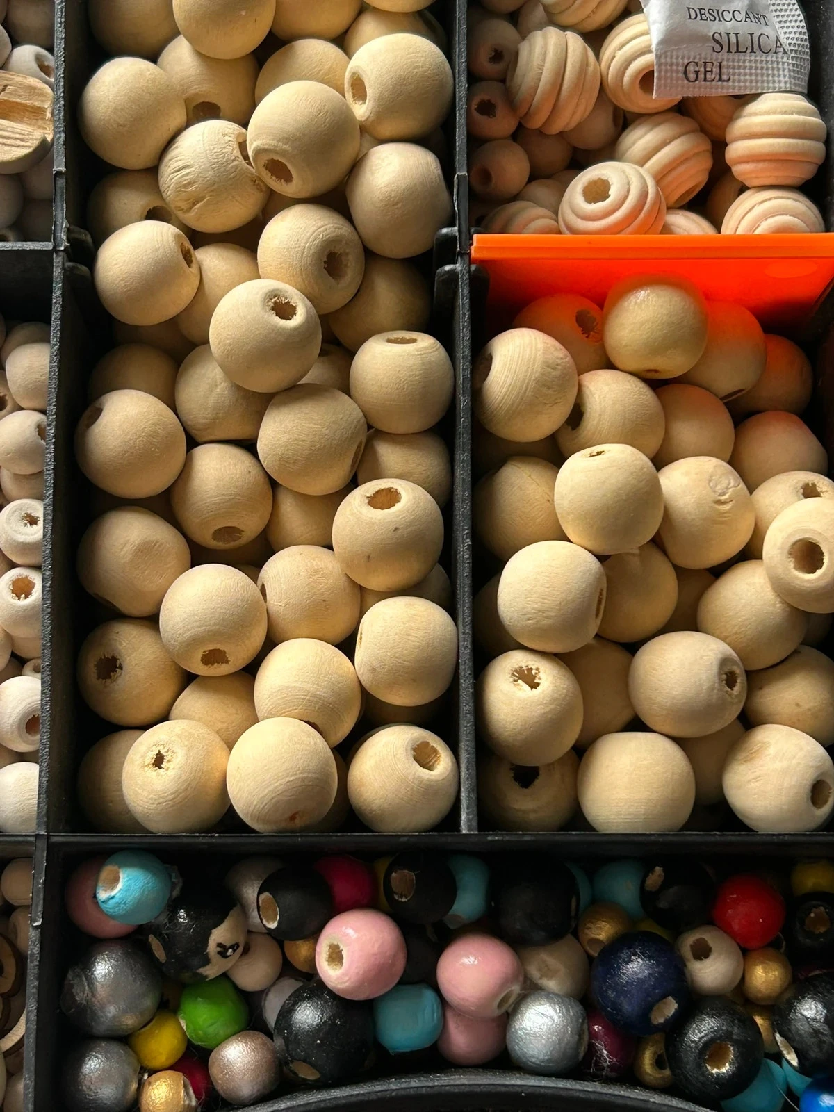 Cajas muy grandes de cuentas de madera para manualidades creativas – photo 6